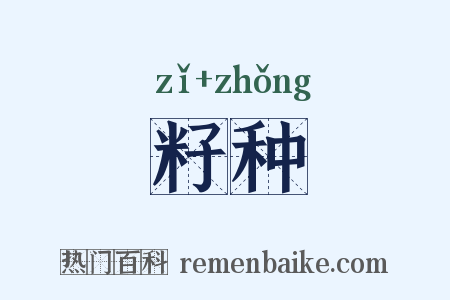 籽种是什么意思的图片